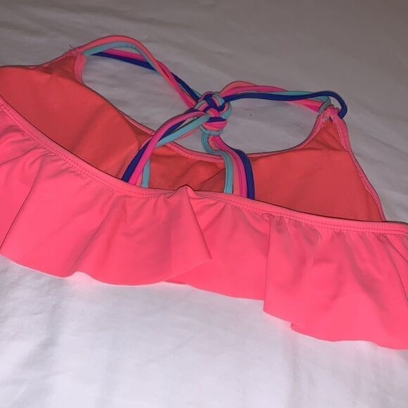 Cute bikini top racer back with ruffle - Picture 4 of 6